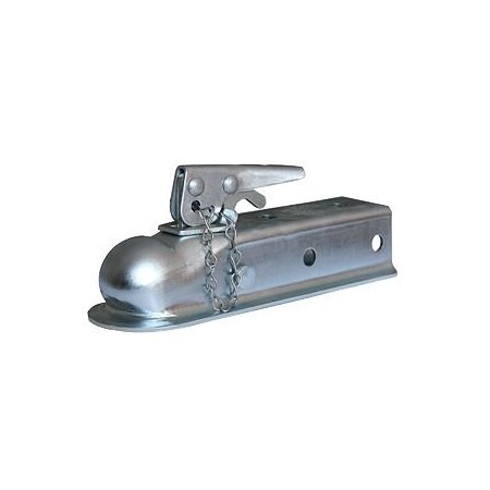 Husky Towing Husky Towing 87073; Straight Channel Coupler; 2 Inch Ball; 3500 LB Capacity; Raw Steel 87073